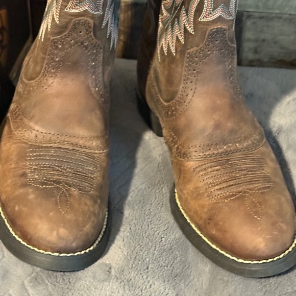ARIAT WOMENS HERITAGE STOCKMAN BOOTS - Picture 3 of 4
